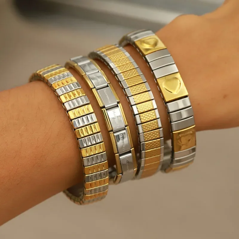 Men'S Accessories Jewelry Brands - Bracelets en corde élastique en métal