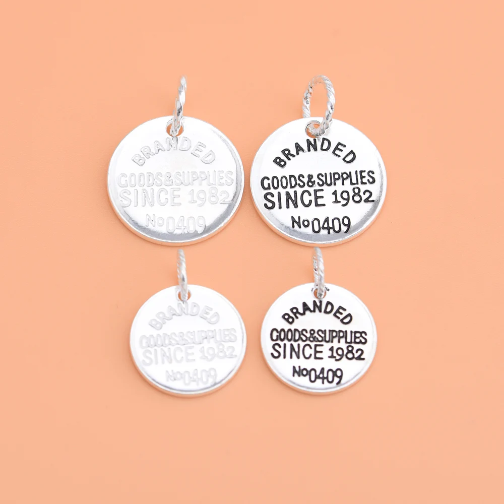 Men'S Accessories Jewelry Brands - Pendentif rond en argent regardé 925
