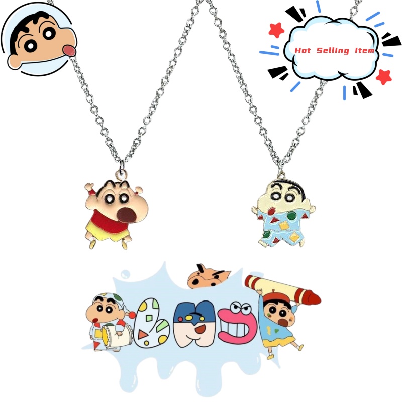 Men Accessories Gift Set - Collier de dessin animé Crayon Shin-chan,