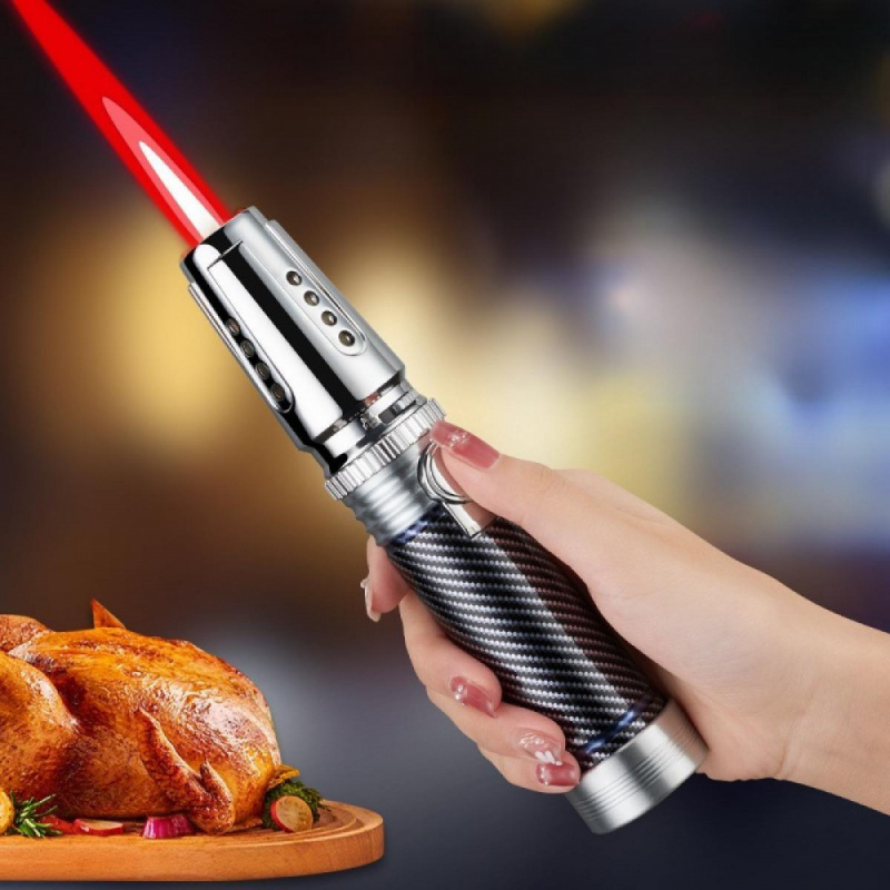 Lighter Windproof - Briquet torche multifonctionnel en métal, flamme