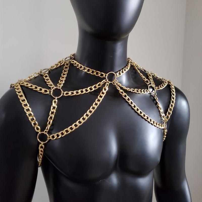 Men Accessories Chain - Punk hommes épaule corps chaîne dos