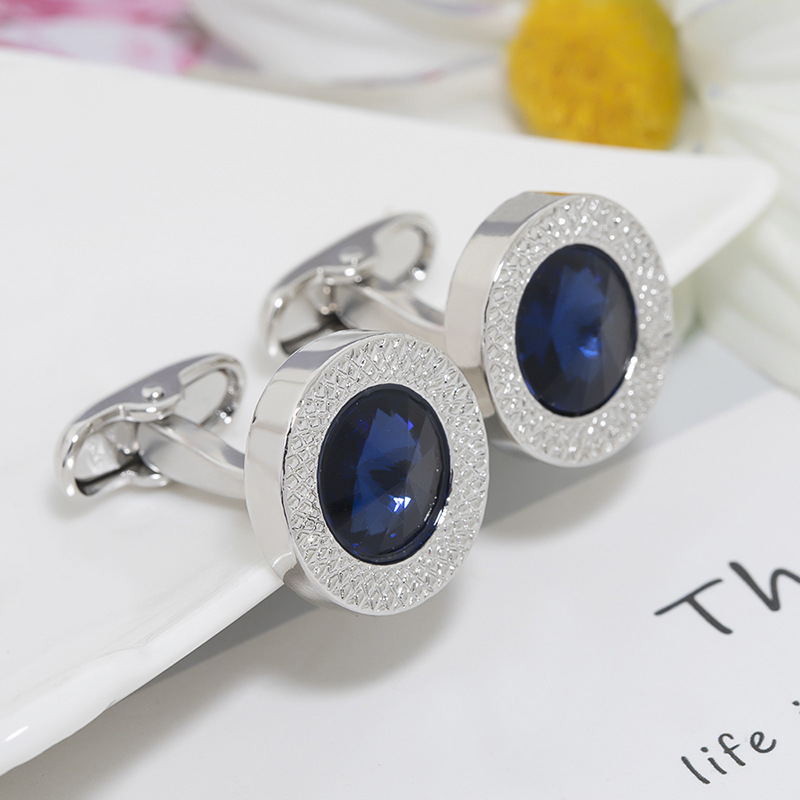 Men'S Accessories Luxury Brands - Boutons de manchette en diamant bleu