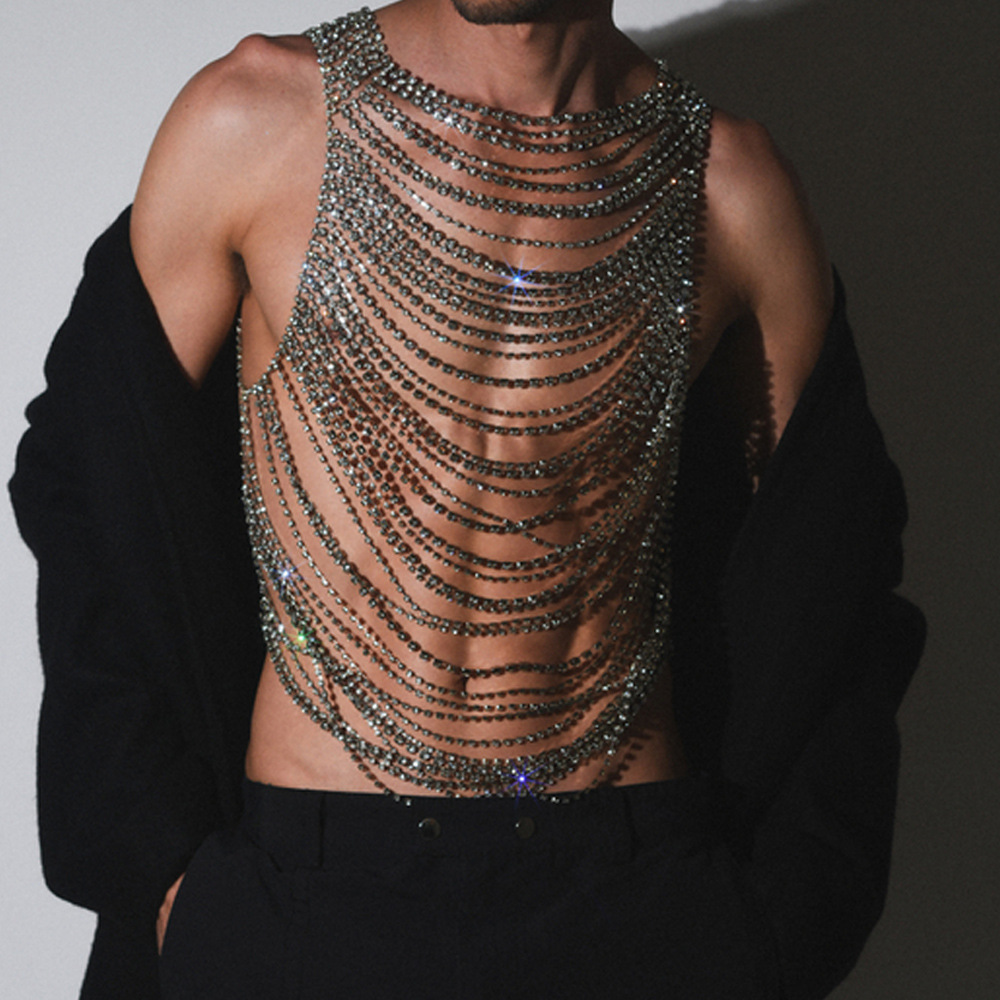 Men Accessories Chain - Sous-vêtements luxueux avec chaîne de corps