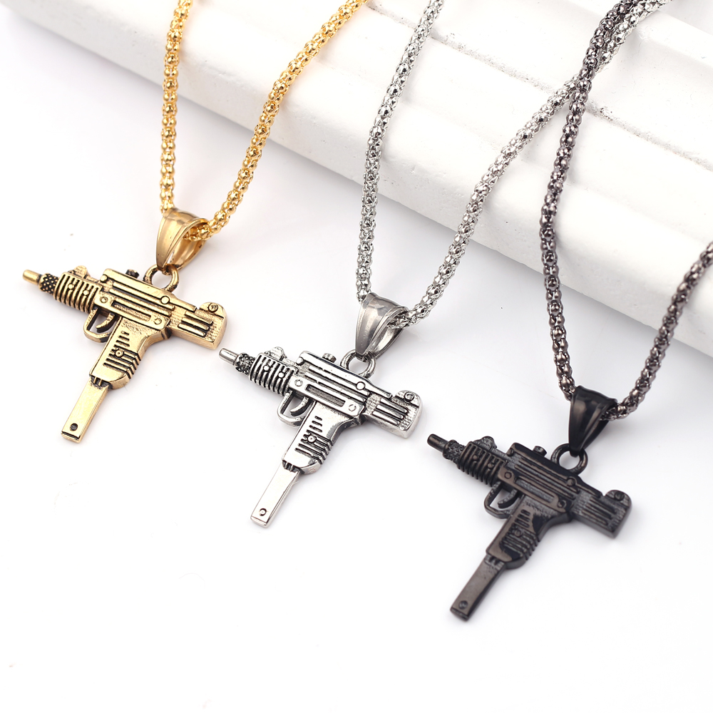 Pendentif Collier Pistolet Mit - Men'S Accessories Jewelry avis et prix