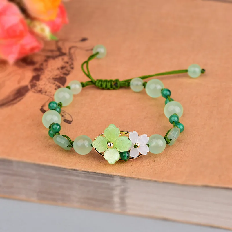 Bracelet de fleurs vertes dive - Bracelet Beaded Men avis et prix