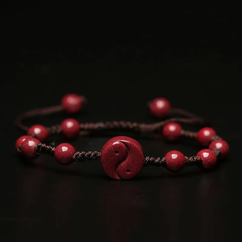 Bracelet en perles de cinabre  - Bracelet Beaded Men avis et prix