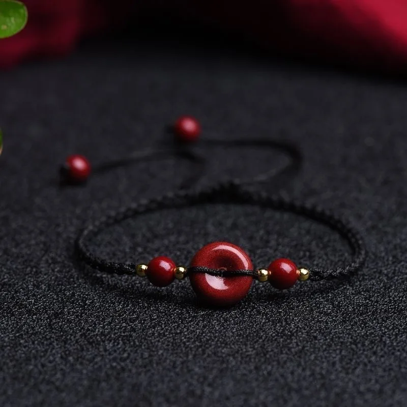 Bracelet en perles de cinabre  - Bracelet Beaded Men avis et prix
