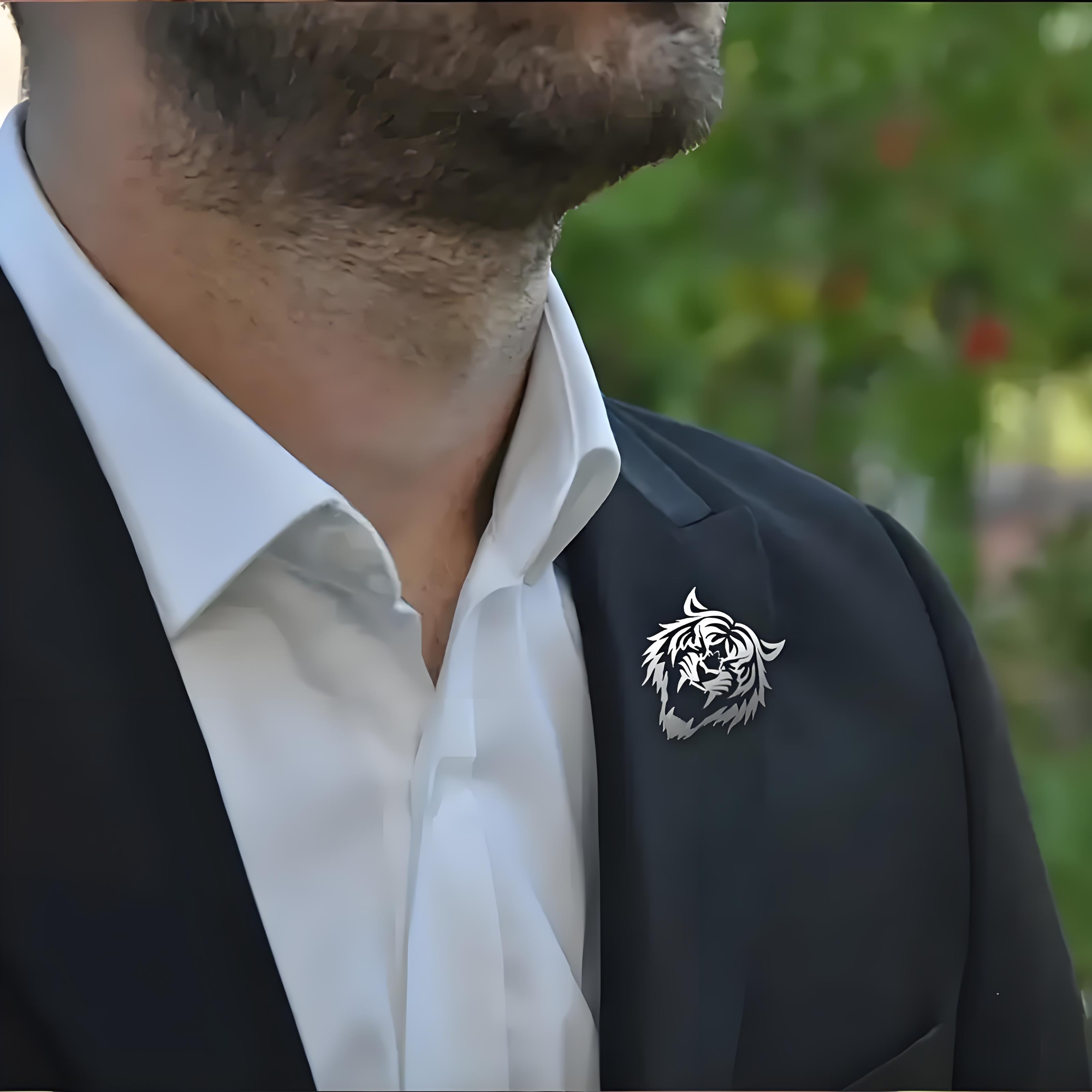 Épingle à revers tête de tigre - Men Accessories Gift Set avis et prix
