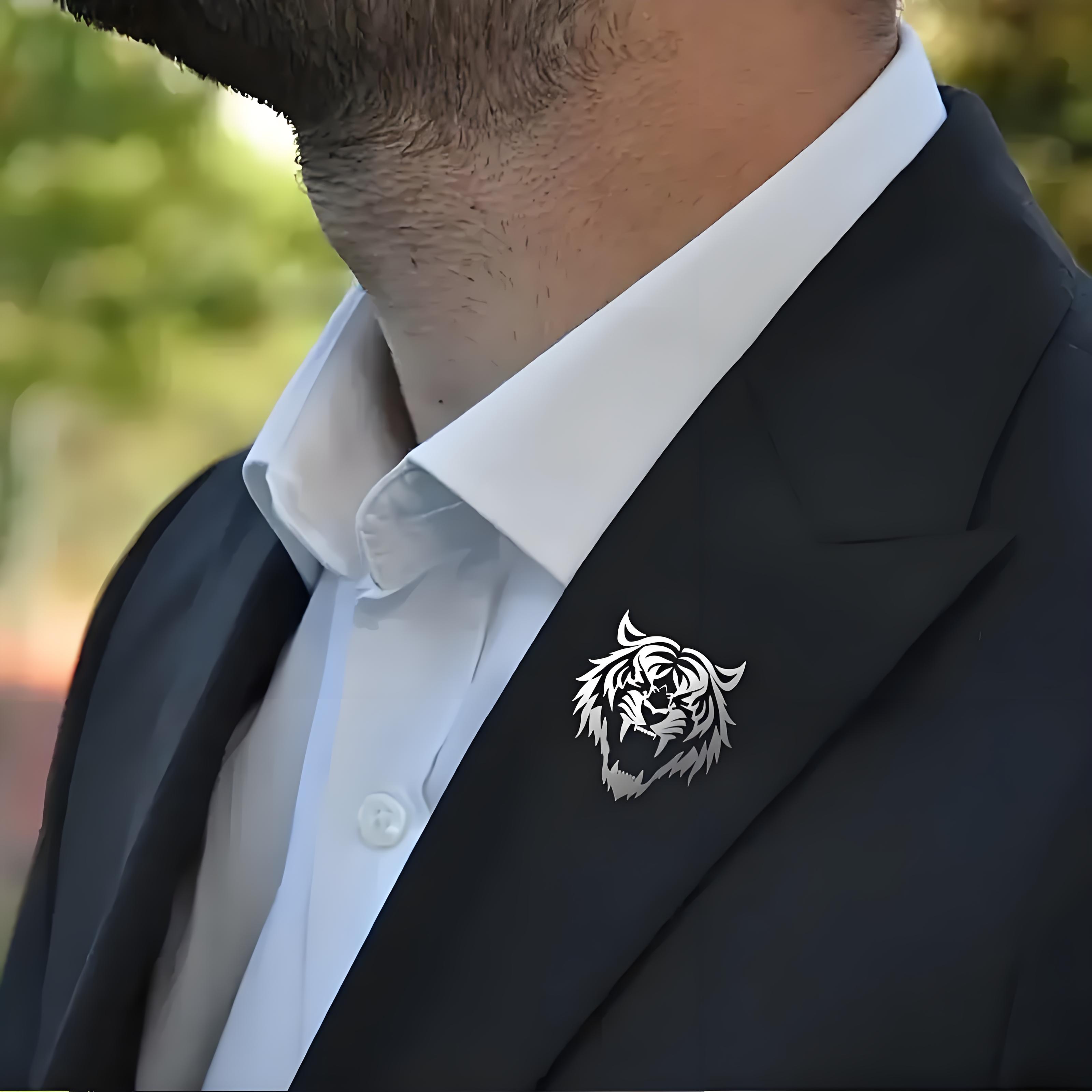 Épingle à revers tête de tigre - Men Accessories Gift Set avis et prix