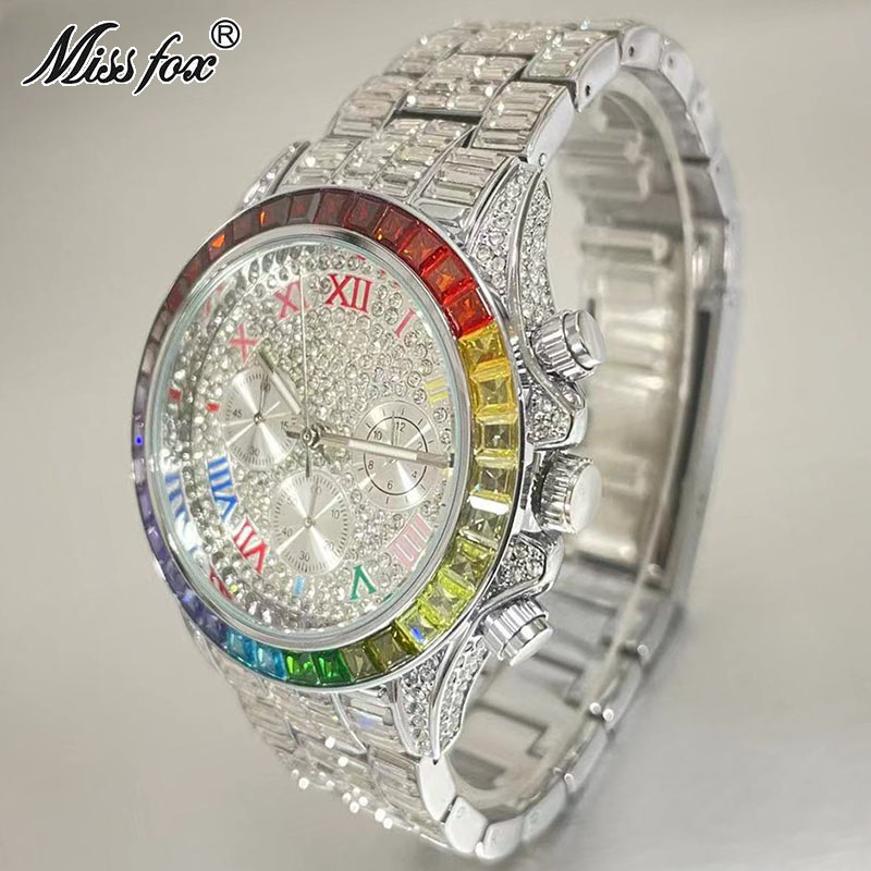 MISSFOX-Montre Glacée de Luxe  - Men'S Accessories Luxury Brands avis et prix