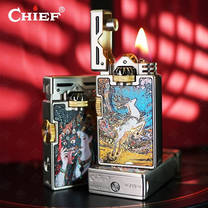 CHIEF – briquet à huile rétro, - Lighter Windproof avis et prix