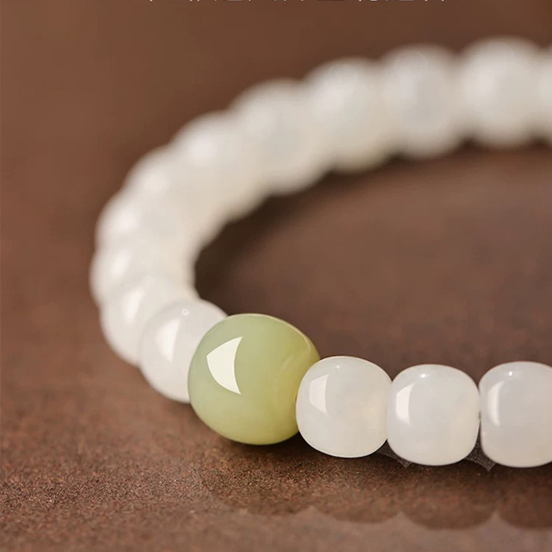 Bracelet en jade Hetian nature - Bracelet Beaded Men avis et prix