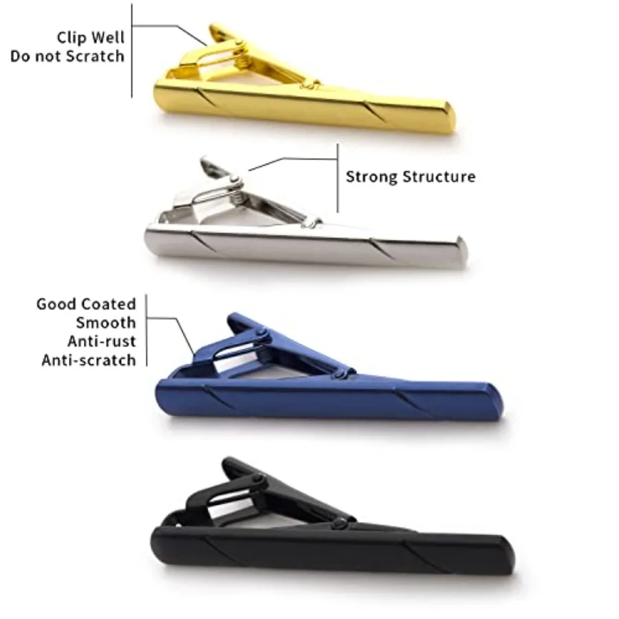 Lot de 4 pinces à cravate pour - Men Accessories For Gift avis et prix