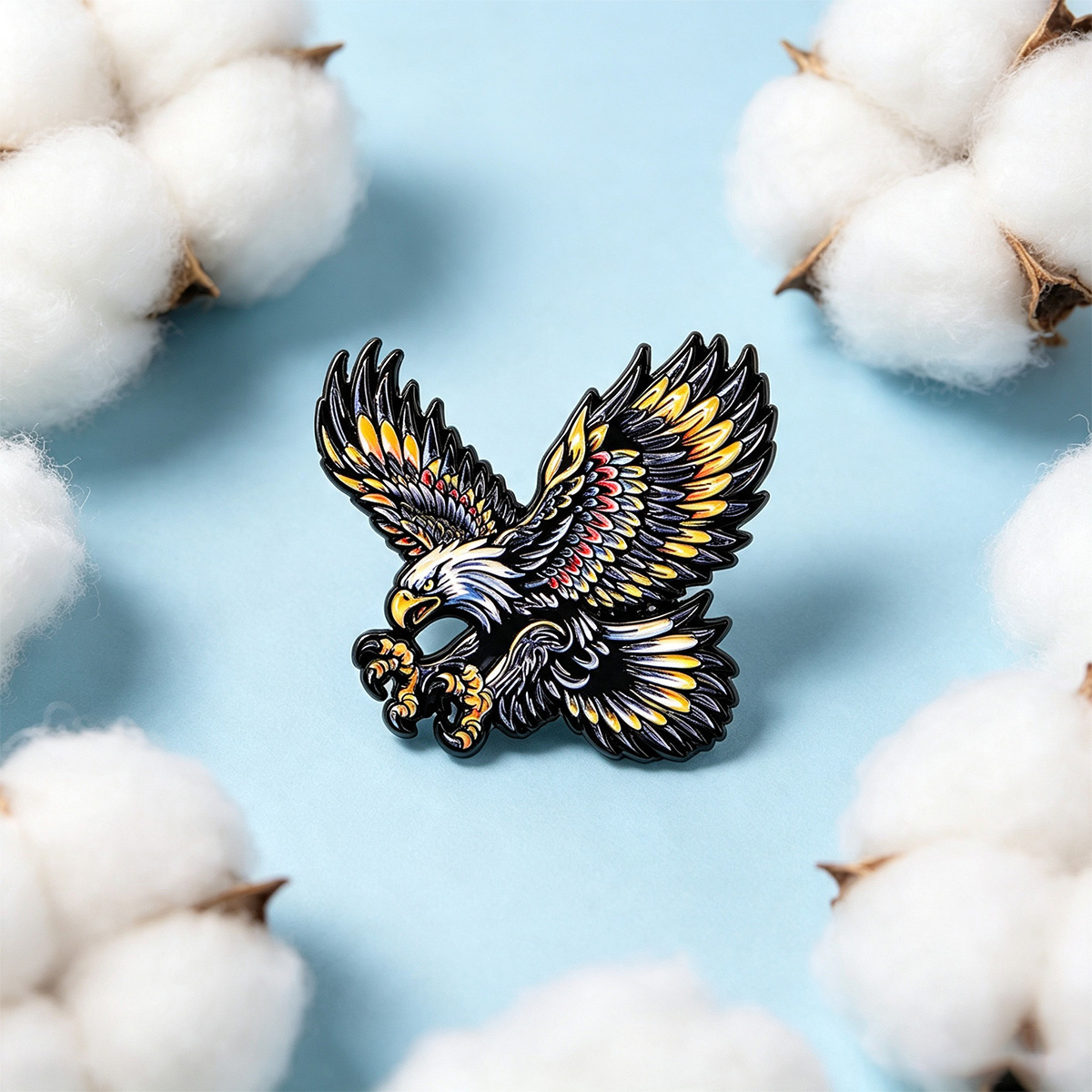 9 badges en émail Flying Eagle - Men'S Accessories Jewelry avis et prix
