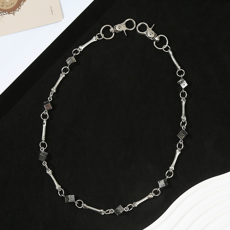 Chaîne de pantalon de dés d'os - Men Accessories Chain avis et prix